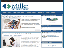 Tablet Screenshot of millerbusinesscenter.org